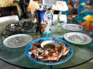 Έργα τέχνης στο τραπέζι της Καθαράς Δευτέρας.